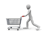 People / Carts / Supermarkets / Shopping --People Illustrations | Free Materials | Persons