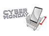 Cyber ​​Monday / Shopping Cart / Mobile Phone --Personal Illustration ｜ Free Material ｜ Person