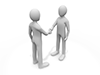 Handshake ｜ Business negotiation ｜ Transaction ――Personal illustration ｜ Free material ｜ Person