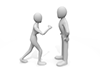 Couples arguing ｜ Quarrel ｜ Parting ――Personal illustration ｜ Free material ｜ Person