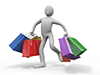 Lots of shopping bags / people-Person illustrations | Free materials | Persons
