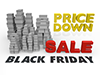 Price Down / Sale / Black Friday --Personal Illustration ｜ Free Material ｜ Person