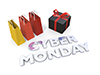 Product Bag / Box / Cyber ​​Monday --Personal Illustration ｜ Free Material ｜ Person
