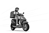 Carry your lunch on your motorcycle. Food delivery service. Start a side job. ――Delivery ｜ Illustration ｜ Free material ―― 2,100 × 1,400 pixels